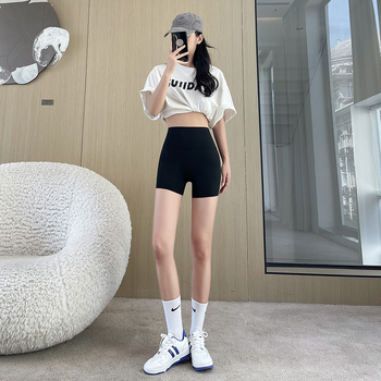 Ženske ¾ duljine šorceva sharkskin, visok pojas, oblikovanje trbuha, podizanje zadnjice, lagane ljetne joga shapewear šortse, plus veličina, podstava