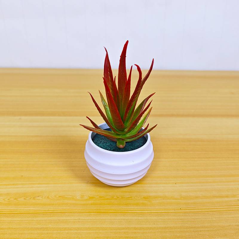 Umjetna sukulentna biljka u loncu – Aloe vera bonsai za dom i dekoraciju