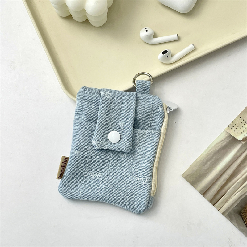 53301 Denim držač kartica s više pretinaca, kompaktan, velik kapacitet, zaštita za identifikacijske i kreditne kartice