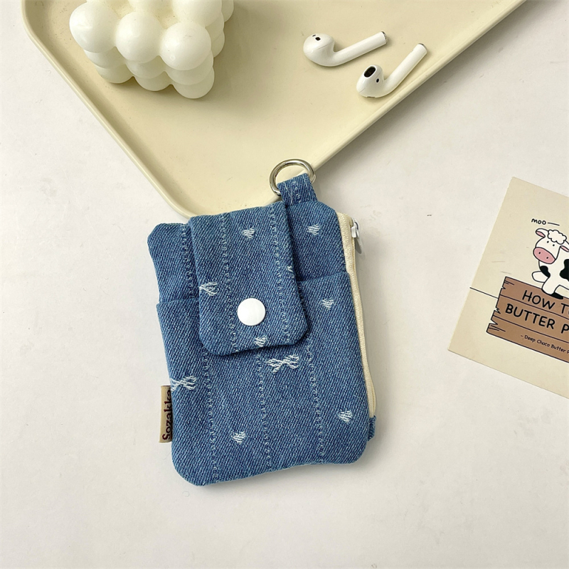 53301 Denim držač kartica s više pretinaca, kompaktan, velik kapacitet, zaštita za identifikacijske i kreditne kartice
