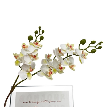 Mini umjetni Phalaenopsis cvijet – realistična dekoracija za dnevni boravak, stol za kavu ili TV ormarić