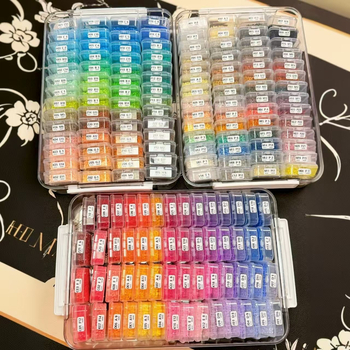 Prozirna kutija za pohranu perlica s velikim i malim pretincima, ladica 5,5 cm, ručno izrađeni DIY organizator za perlice