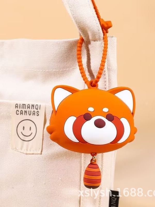 Silikonski novčanik za kovanice s dizajnom panda, prijenosni privjesak za ključeve, ulični stil