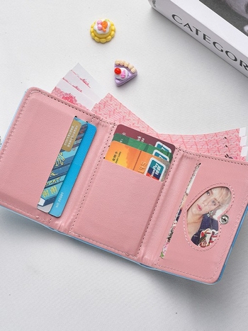 Nova slatka kartična držač u stilu crtanog filma, s velikim kapacitetom, zaštita od demagnetizacije, više pretinaca za kartice te prenosiva torbica za novčiće