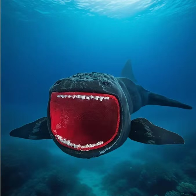 Trevor Henderson mitološki oceanski predator: model, 3D ispisani morsko čudovište igračka, kolekcionarsko fantastično biće