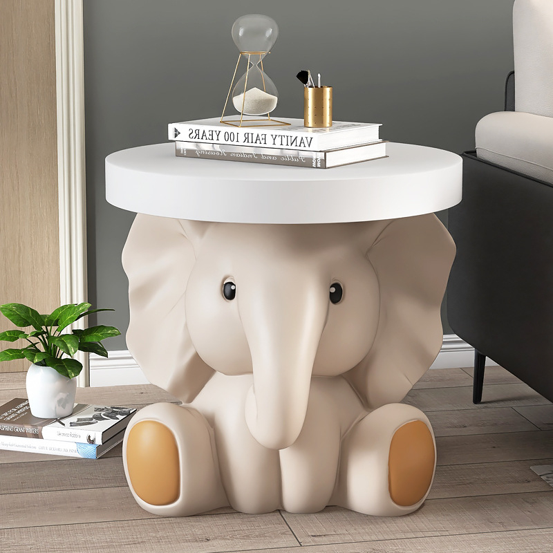 Figurină decorativă elefant pentru masă de cafea – decor living, cadou pentru casă nouă, lângă televizor și canapea