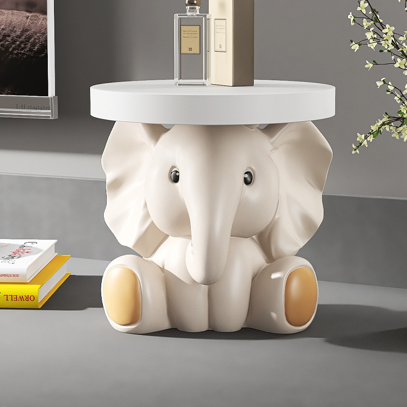 Figurină decorativă elefant pentru masă de cafea – decor living, cadou pentru casă nouă, lângă televizor și canapea