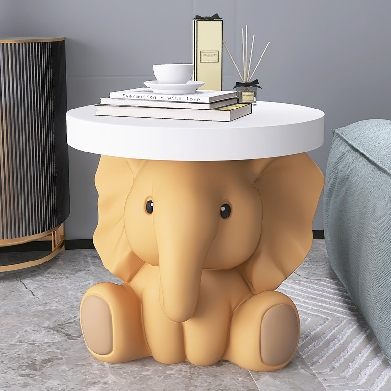 Figurină decorativă elefant pentru masă de cafea – decor living, cadou pentru casă nouă, lângă televizor și canapea