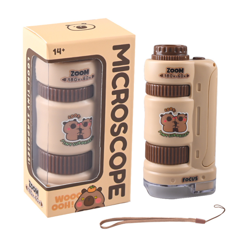 Microscop portabil de mână pentru copii, HD, jucărie științifică educațională pentru elevi și grădiniță
