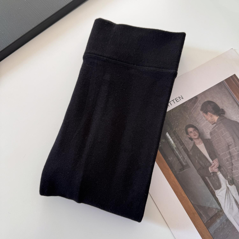 Női szürke japán stílusú leggings, vékony combkötött pamutból készült harisnya, meleg lábfejes zoknik