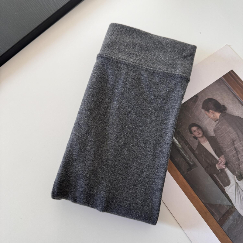 Női szürke japán stílusú leggings, vékony combkötött pamutból készült harisnya, meleg lábfejes zoknik