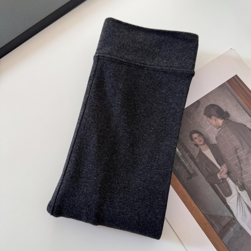 Női szürke japán stílusú leggings, vékony combkötött pamutból készült harisnya, meleg lábfejes zoknik