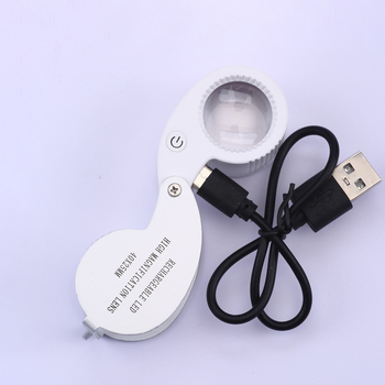 Prijenosna USB-lupa s LED osvjetljenjem za identifikaciju nakita i jadeita, 40x–60x povećanje, mini HD lupa