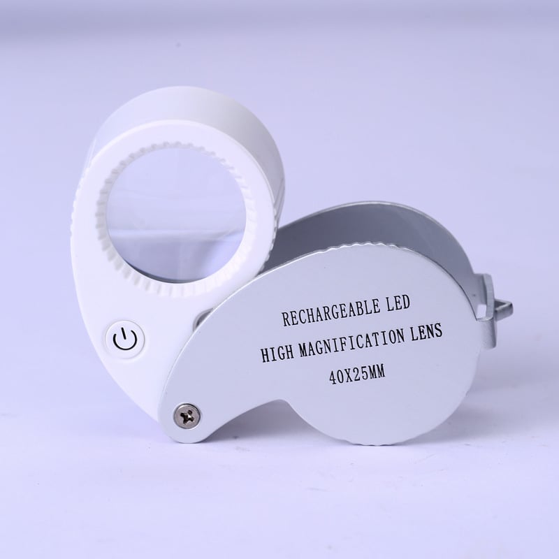 Prijenosna USB-lupa s LED osvjetljenjem za identifikaciju nakita i jadeita, 40x–60x povećanje, mini HD lupa