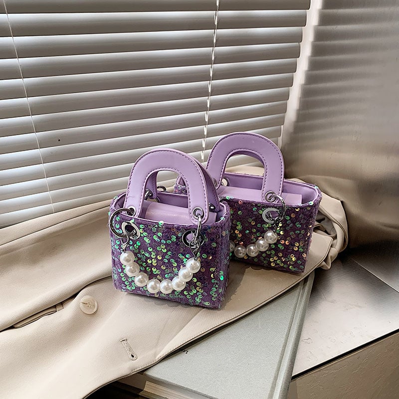 Mini torbica s paillettes u stilu Princeze Diane, lagana luksuzna večernja torba za ramena ili crossbody