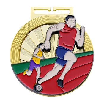 Rotirajuća metalna medalja za sportove – memorijalni maraton i dodjela nagrada za tenis, biciklizam, nogomet, košarku i trčanje