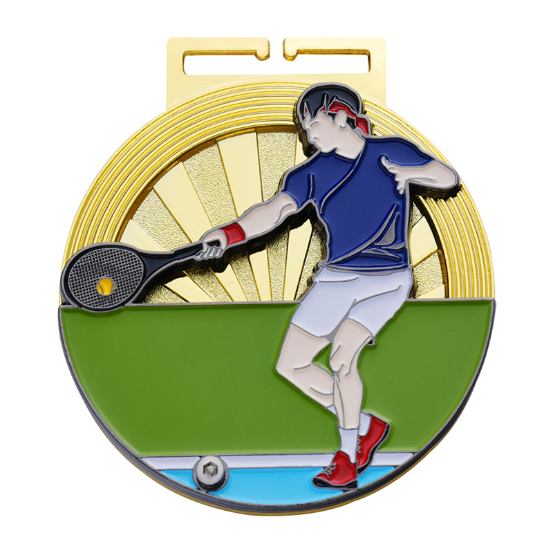 Rotirajuća metalna medalja za sportove – memorijalni maraton i dodjela nagrada za tenis, biciklizam, nogomet, košarku i trčanje