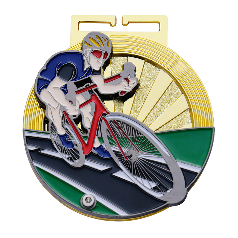 Rotirajuća metalna medalja za sportove – memorijalni maraton i dodjela nagrada za tenis, biciklizam, nogomet, košarku i trčanje