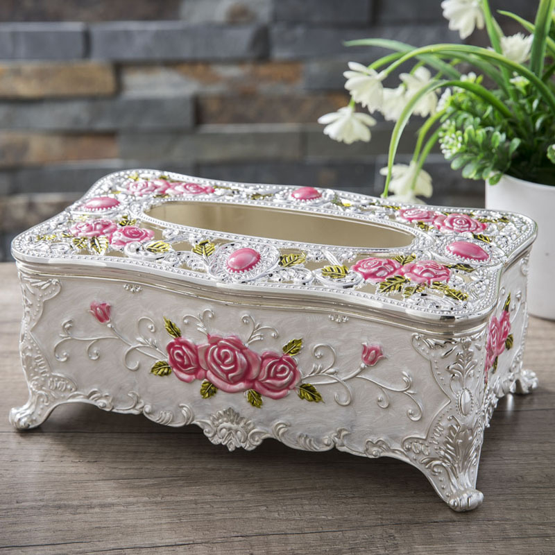 Kutija za maramice nordijskog stila od cinkove zlitine — lagani luksuzni stolni i automobilski držač maramica, bez bušenja, vodootporan