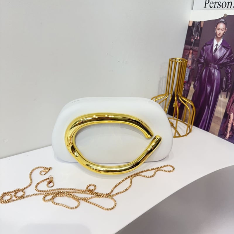 Geantă acrilică cu lanț metalic, nouă în 2025, geantă de seară, același stil — crossbody sau pentru umăr