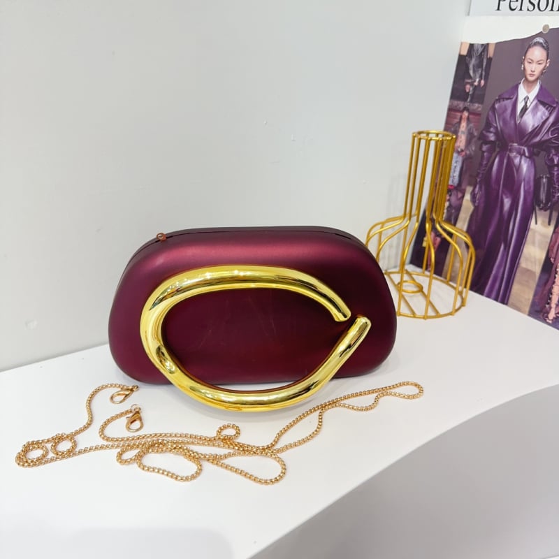 Geantă acrilică cu lanț metalic, nouă în 2025, geantă de seară, același stil — crossbody sau pentru umăr