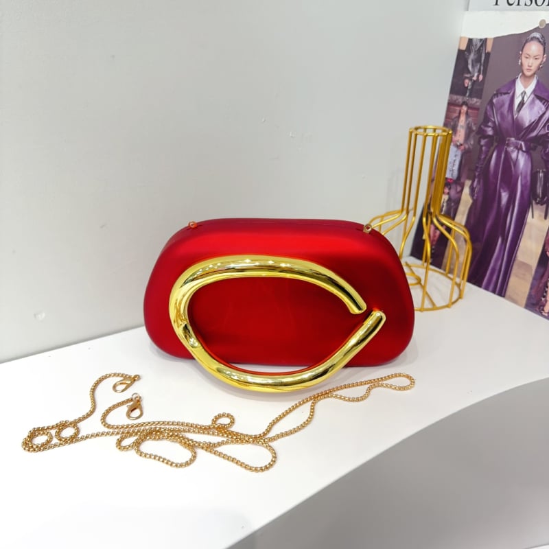 Geantă acrilică cu lanț metalic, nouă în 2025, geantă de seară, același stil — crossbody sau pentru umăr