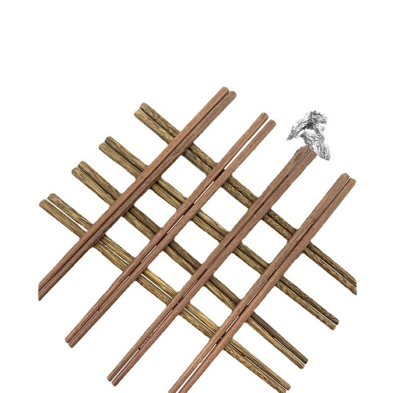 Ξύλινές κινεζικές chopsticks από ξύλο φτερού κοτόπουλου, χωρίς βαφή και κερί, από κόκκινο σανταλόξυλο, μασίφ ξύλο, για οικιακή χρήση, σετ 10 ζευγάρια