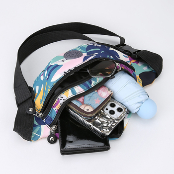 Új női kültéri sport deréktáska – könnyű, vízálló nylon crossbody táska