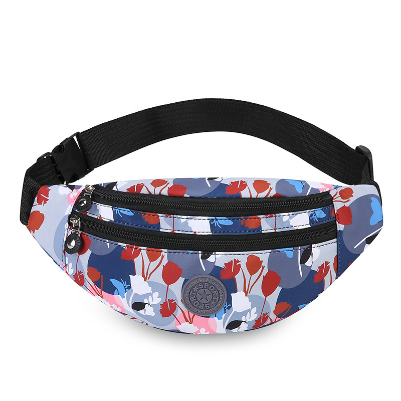 Új női kültéri sport deréktáska – könnyű, vízálló nylon crossbody táska