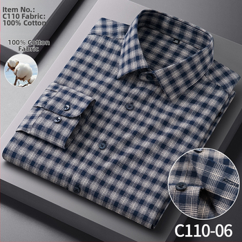 Férfi 100% pamut ing, hosszú ujjú, vasalásmentes, virágos mintával, slim fit, üzleti-kényelmes viselet tavaszra és őszre