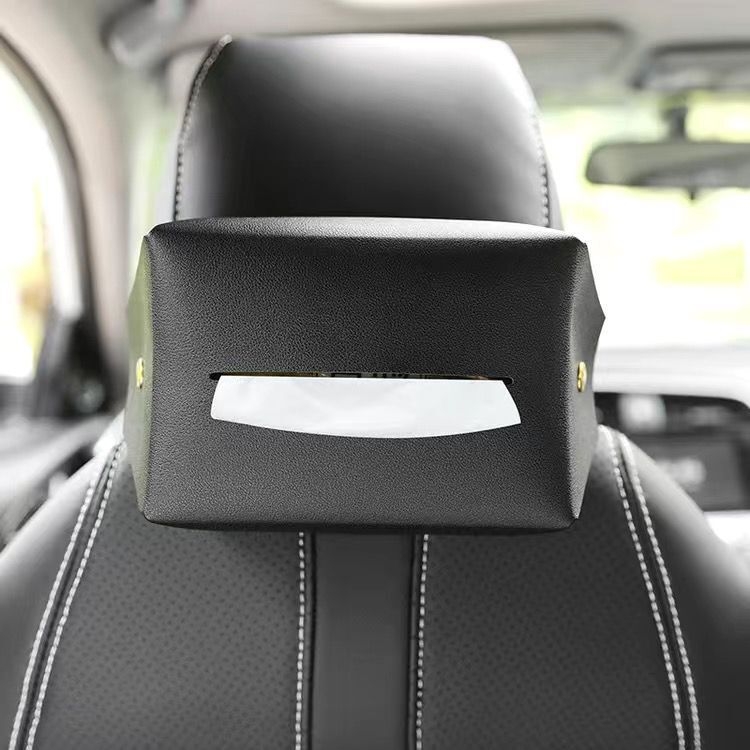 Kožna kutija za maramice za auto, visi unutarnji držač, kompatibilan s vizorom za sunce