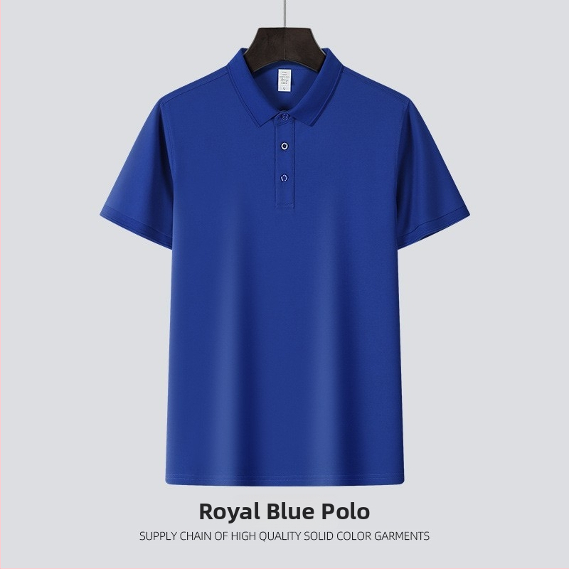 Prilagođena poslovna polo majica s izšivenim logom, prozračna pamučna piké tkanina, kratki rukav, antibakterijska, muški polo s ovratnikom
