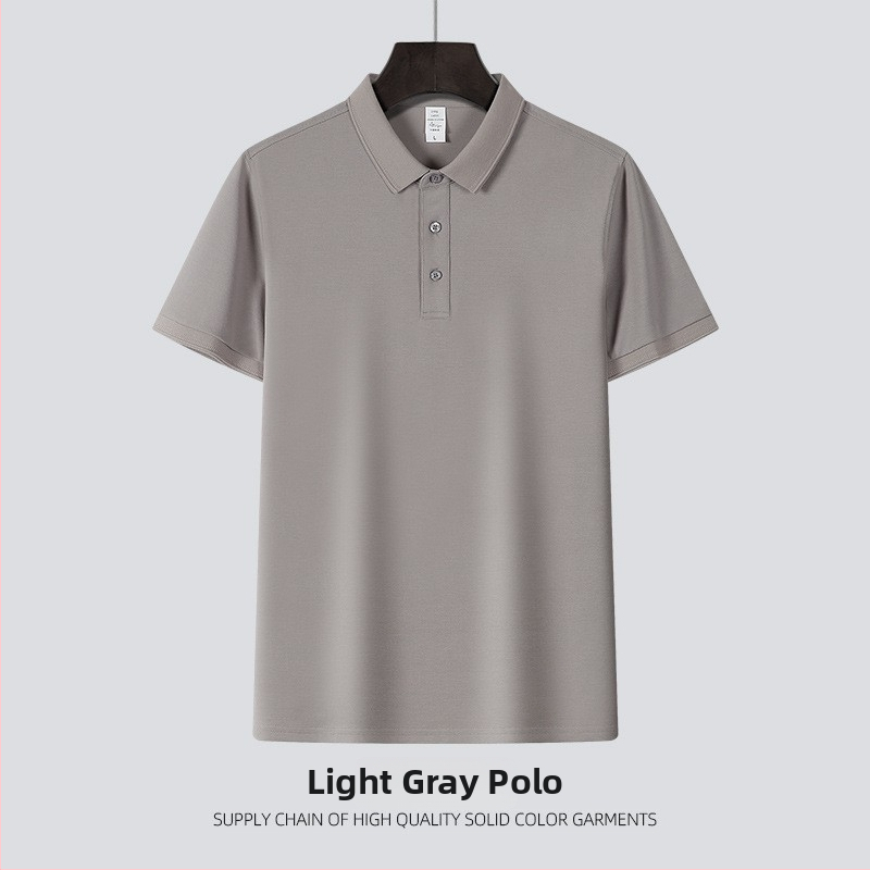 Prilagođena poslovna polo majica s izšivenim logom, prozračna pamučna piké tkanina, kratki rukav, antibakterijska, muški polo s ovratnikom