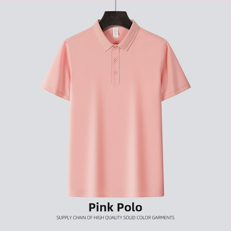 Prilagođena poslovna polo majica s izšivenim logom, prozračna pamučna piké tkanina, kratki rukav, antibakterijska, muški polo s ovratnikom