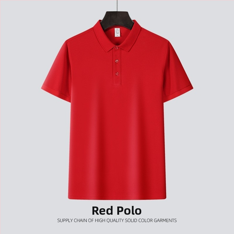 Prilagođena poslovna polo majica s izšivenim logom, prozračna pamučna piké tkanina, kratki rukav, antibakterijska, muški polo s ovratnikom