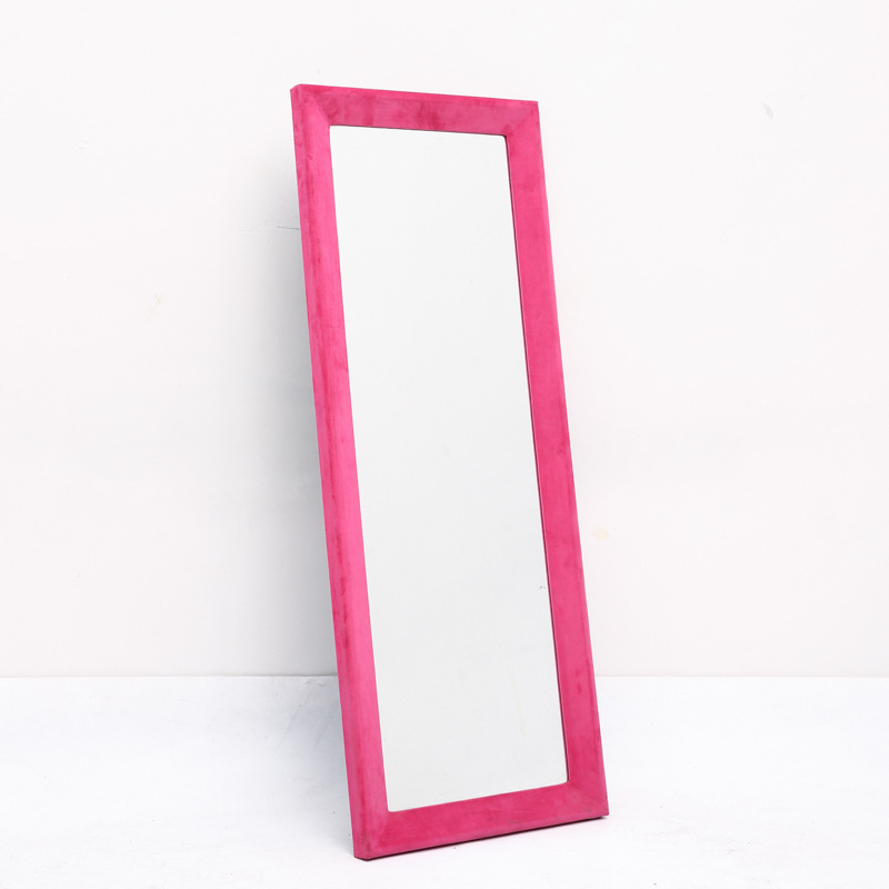 Lányok hálószobájába tervezett teljes hosszúságú álló tükör, téglalap alakú, minimalist, egyedi gyártású