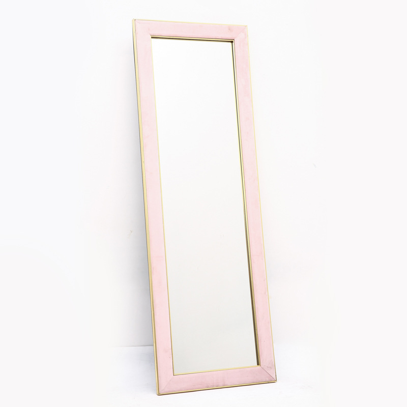 Lányok hálószobájába tervezett teljes hosszúságú álló tükör, téglalap alakú, minimalist, egyedi gyártású