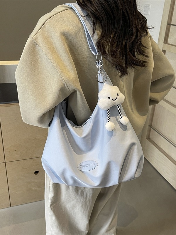 Ženska platnena torbica za rame, velika kapaciteta, casual stil, crossbody, proljeće 2026