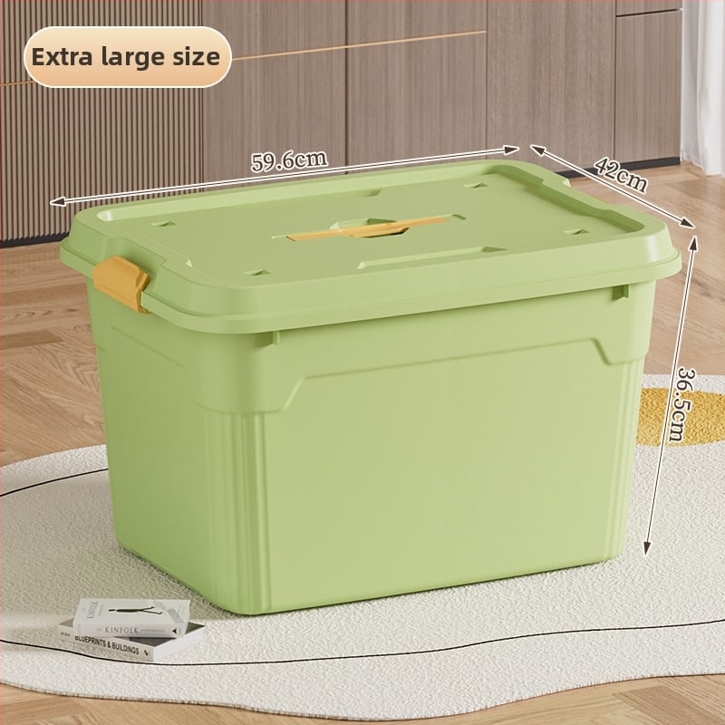 Plastična kutija za pohranu s ekstra velikim kapacitetom, 18 L, za igračke, deke i odjeću, prijenosna s drškom