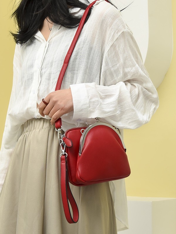 PU crossbody torba za žene, minimalistički stil, jednobojna, mala kvadratna torbica sa zatvaranjem na vrhu