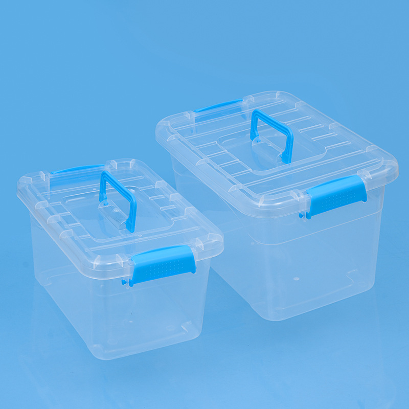 Prozirna kutija za pohranu s poklopcem, prijenosna PP plastična kutija za blokove, igračke i druge predmete