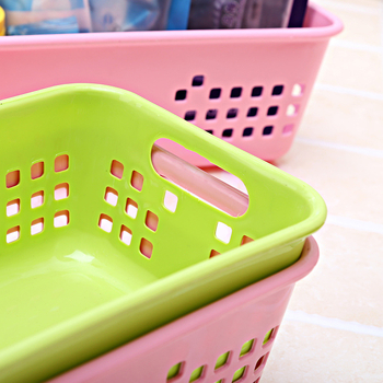 Mali plastični stolni koš za pohranu, europskog stila, plava boja, za daljinske upravljače
