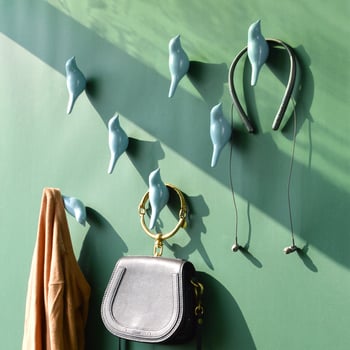Dekorativna zidna kuka s ptičjim motivom, 3D jednostruka kuka za odjeću, minimalistički dizajn