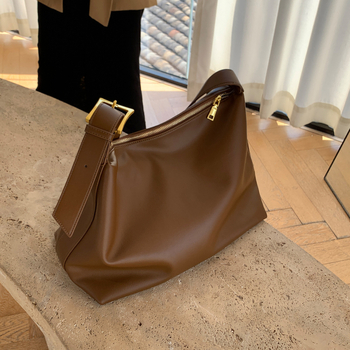 Ženska torbica za rame velike kapacitete, mekani minimalistički stil, crossbody torba za jesen i zimu