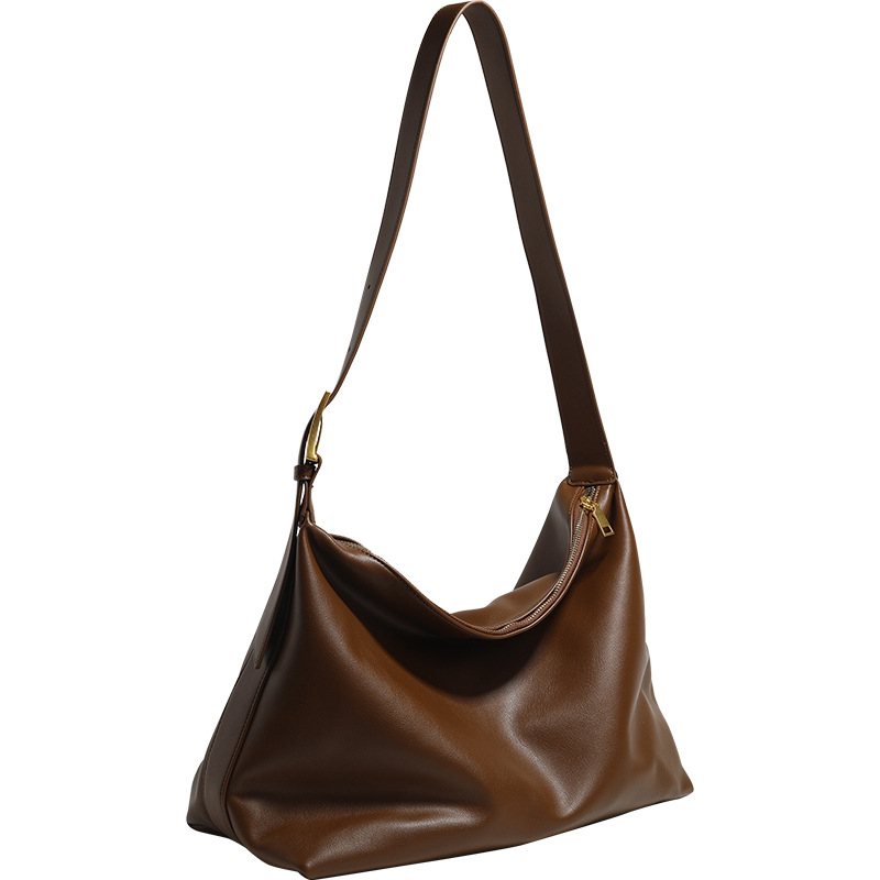 Ženska torbica za rame velike kapacitete, mekani minimalistički stil, crossbody torba za jesen i zimu