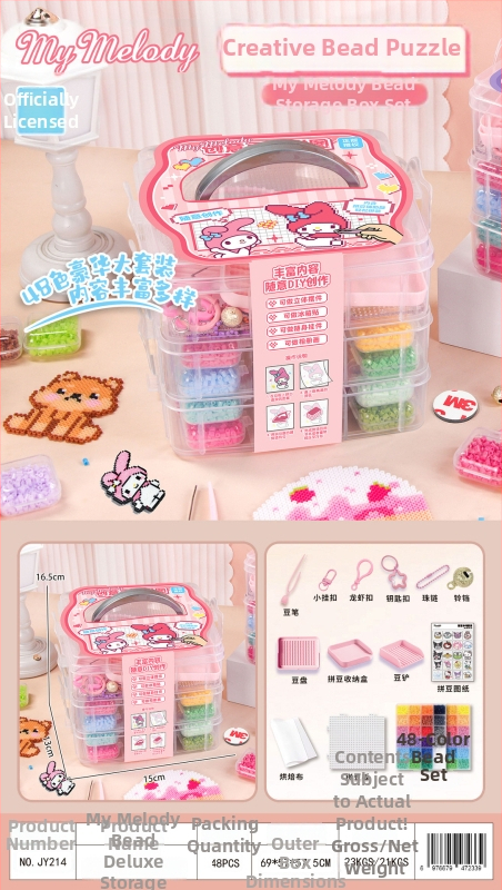 Originálny Sanrio bead art DIY set – kompletný set pre 3D beadovanie