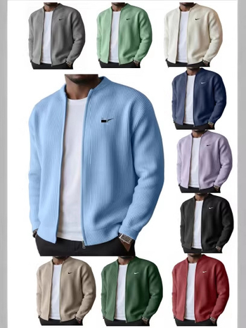 Corduroy férfi kabát, hosszú ujjú, egyszínű, álló gallér, minimalistikus casual külső ruházat tavaszra és őszre