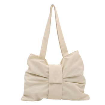 Tote torba u korejskom stilu s mašnicom, velik kapacitet, crossbody ili na ramenu, platnena torba, elegantna za studente