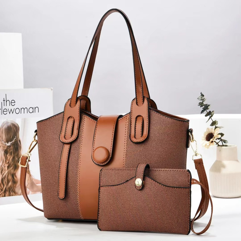Nova gradska torba s kontrastnim bojama, velika kapaciteta, crossbody torba s jednim remenom.
