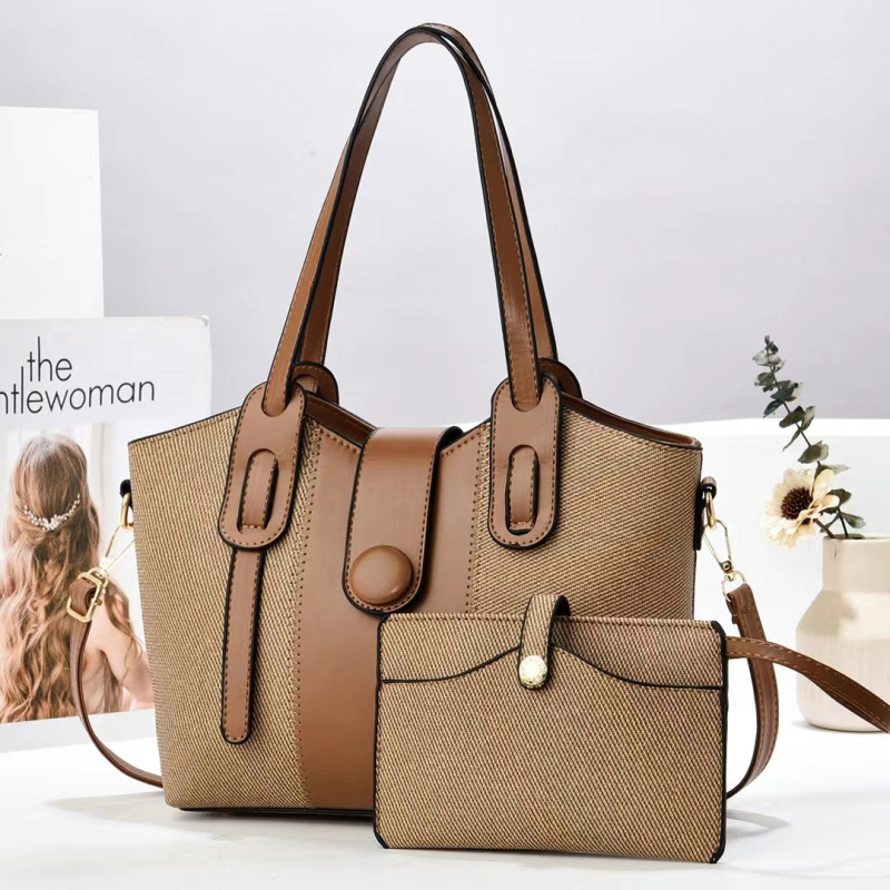 Nova gradska torba s kontrastnim bojama, velika kapaciteta, crossbody torba s jednim remenom.